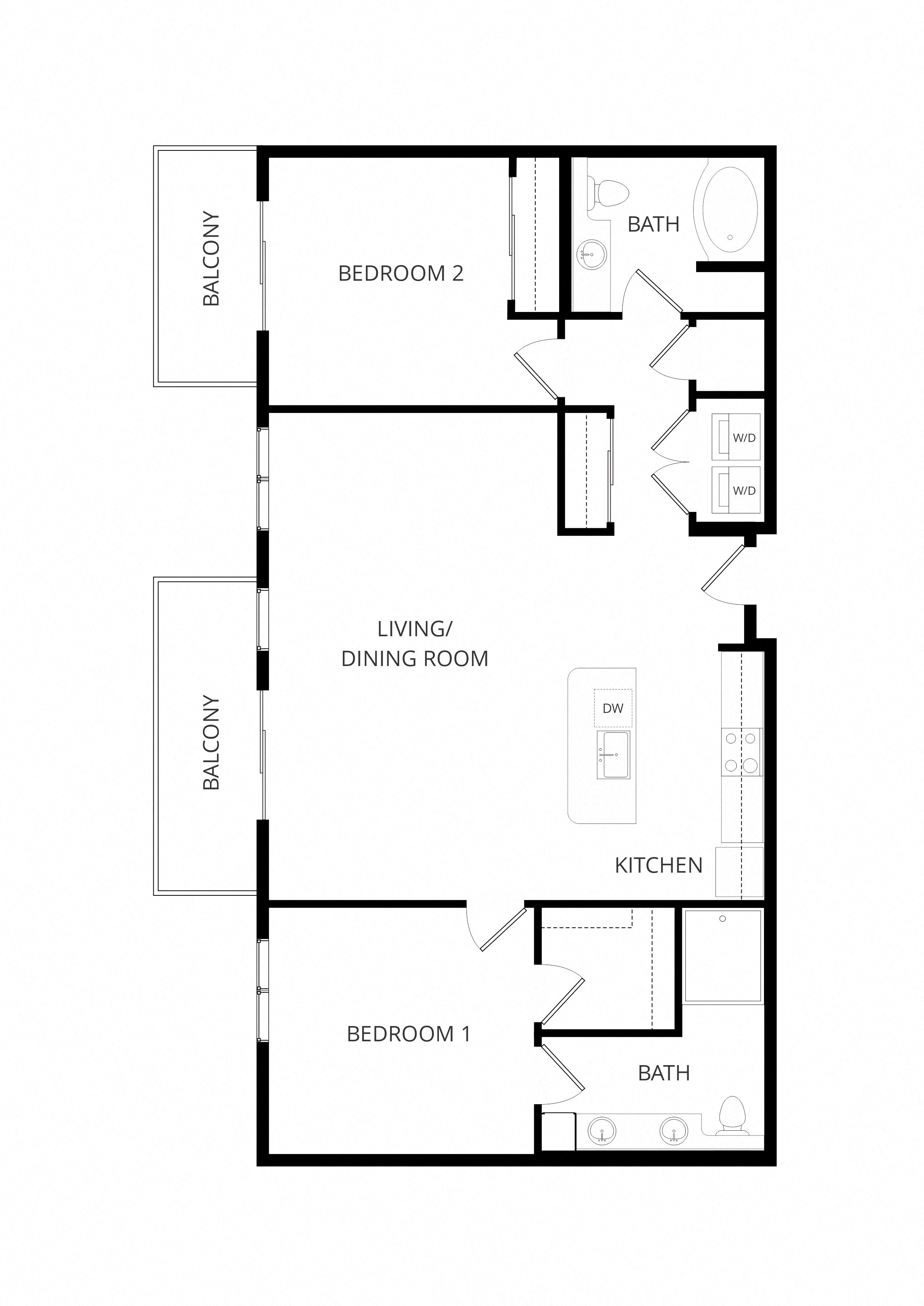 C12 2x2 floor plan